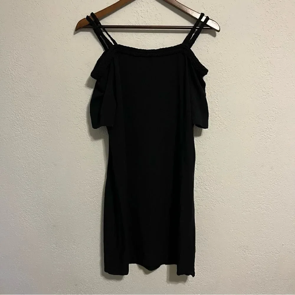 Nikkie Black Off the Shoulder European Designer Dress